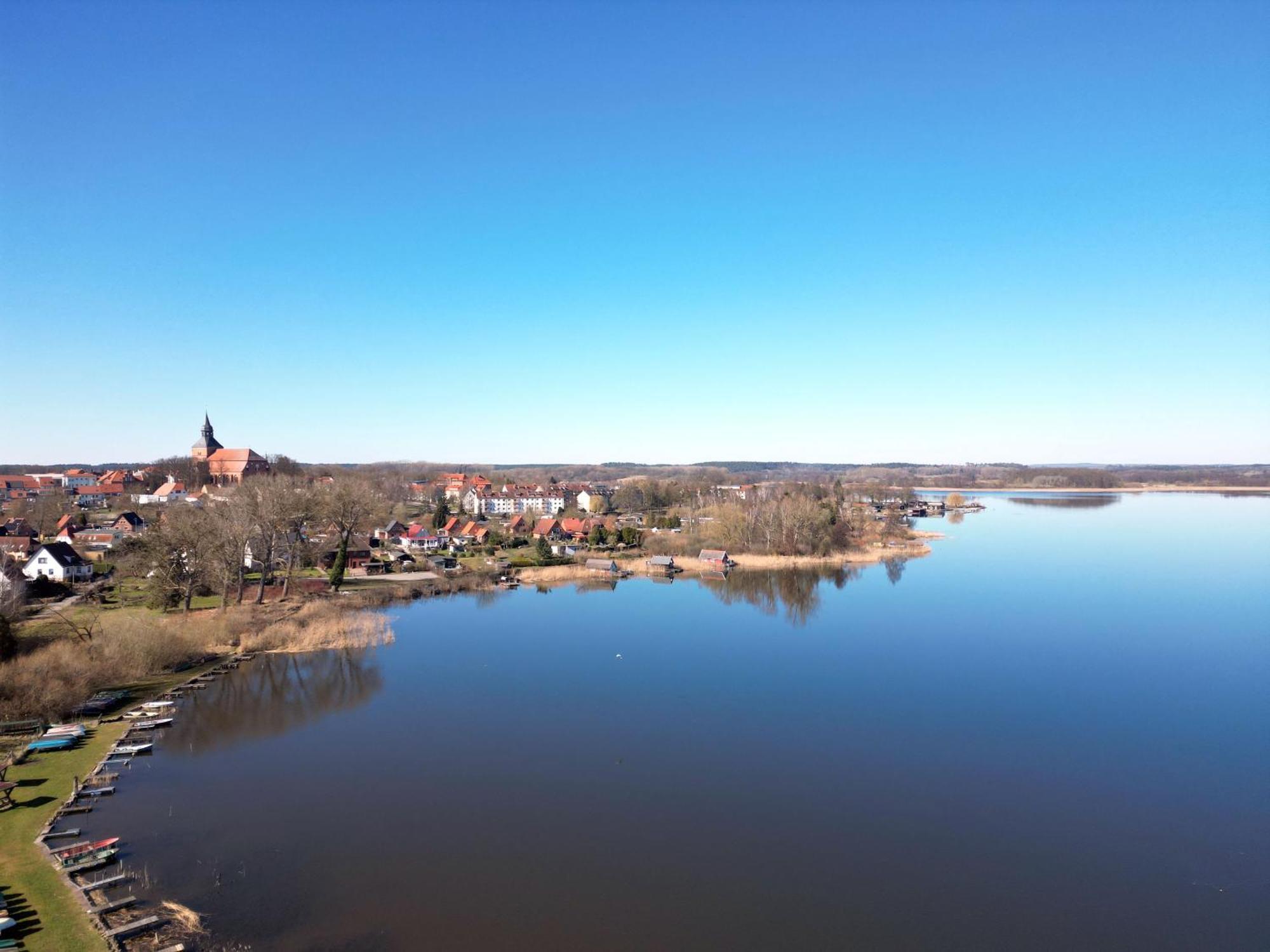 Blick Aufn See Sternberg Exteriör bild